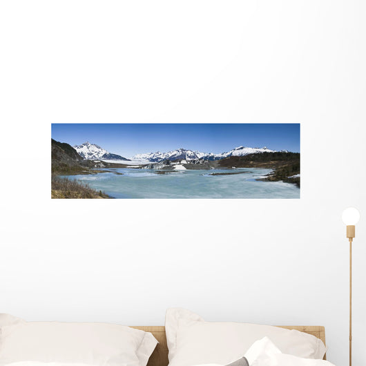 Panorama Of Sheridan Glacier Wall Mural