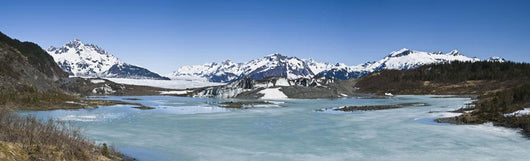 Panorama Of Sheridan Glacier Wall Mural