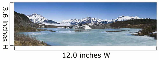 Panorama Of Sheridan Glacier Wall Mural