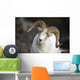 Portrait Of Large Ram During Winter Near Sheep Mountain Wall Mural