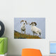 Two Dall Sheep Rams Preparing To Butt Heads In A Dominance Display Wall Mural