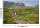 Aerial View Of Waterfall And River In Kenai Mountains Wall Mural