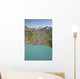 Aerial Of Glacial Moraine Feeding Into Lake Wall Mural