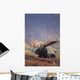 Bull Moose Bedded Down During Autumn Wall Mural