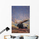 Bull Moose Bedded Down During Autumn Wall Mural