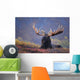 Bull Moose Bedded Down During Autumn Wall Mural