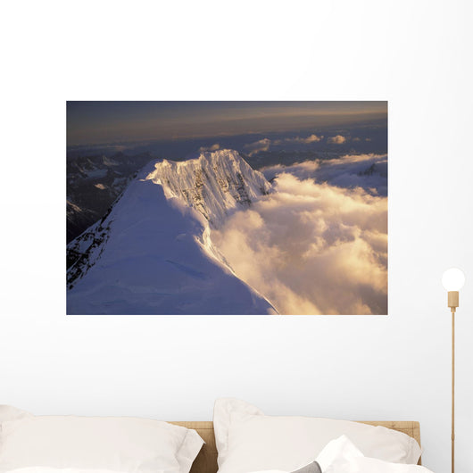 Aerial Of Grand Parapet Mtn Wrangell-St Elias Np Sc Ak Summer Wall Mural