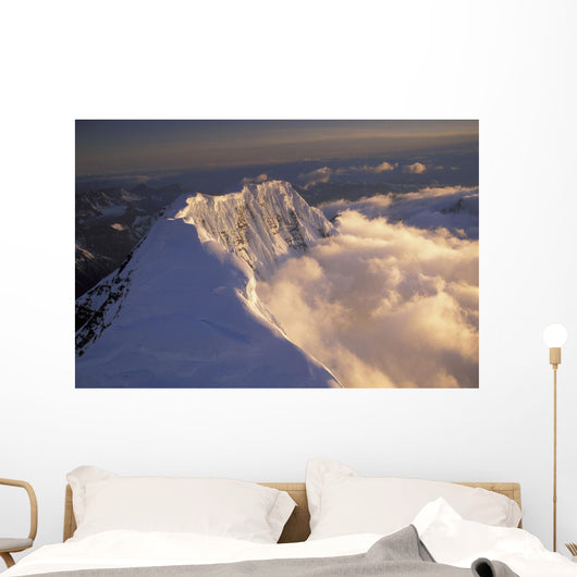 Aerial Of Grand Parapet Mtn Wrangell-St Elias Np Sc Ak Summer Wall Mural