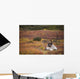 Bull Caribou Bedded On Autumn Tundra In Denali National Park Wall Mural