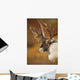 Bull Caribou On Autumn Tundra In Denali National Park, Interior Alaska Wall Mural