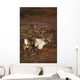 Bull Caribou On Autumn Tundra In Denali National Park, Interior Alaska Wall Mural
