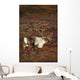 Bull Caribou On Autumn Tundra In Denali National Park, Interior Alaska Wall Mural