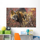 Cross Fox, Blueberry And Willow Shrubs Wall Mural