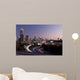 Atlanta skyline just before sunset with traffic streaks Wall Mural