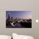 Atlanta skyline just before sunset with traffic streaks Wall Mural