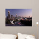 Atlanta skyline just before sunset with traffic streaks Wall Mural