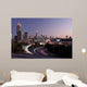 Atlanta skyline just before sunset with traffic streaks Wall Mural