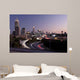 Atlanta skyline just before sunset with traffic streaks Wall Mural
