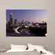 Atlanta skyline just before sunset with traffic streaks Wall Mural