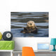 View Of A Sea Otter Floating On Its Back In Prince William Sound Wall Mural