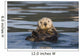View Of A Sea Otter Floating On Its Back In Prince William Sound Wall Mural