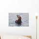 Sea Otter With Arms Crossed Floats Upright In Prince William Sound Wall Mural