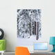 Hemlock Forest Covered With Frost Wall Mural