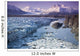 Aerial Of Knik & Colony Glacier Matanuska Valley Wall Mural