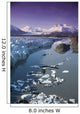 Aerial Of Knik & Colony Glacier Matanuska Valley Wall Mural
