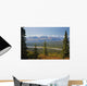 Scenic View Of Alaska Range And Eldridge Glacier Wall Mural