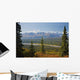 Scenic View Of Alaska Range And Eldridge Glacier Wall Mural