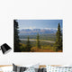 Scenic View Of Alaska Range And Eldridge Glacier Wall Mural