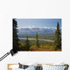 Scenic View Of Alaska Range And Eldridge Glacier Wall Mural
