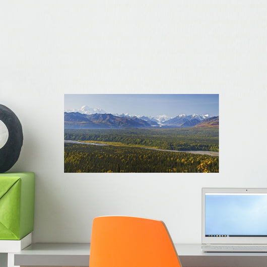 Panoramic View Of Mt Mckinley Wall Mural