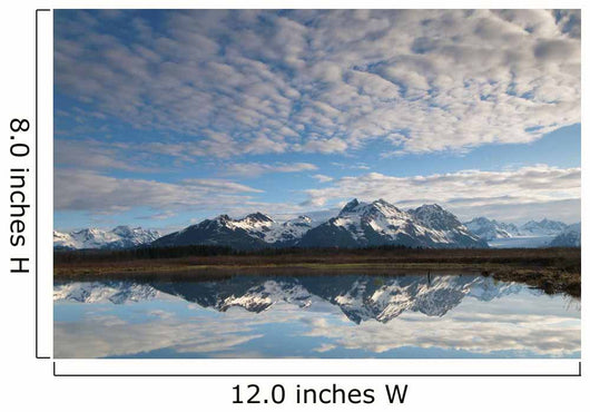 Alaganik Slough Reflecting The Chugach Mountains Wall Mural