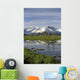 Snow Capped Kenai Mtns Reflect In Pond Sc Ak Spring Wall Mural