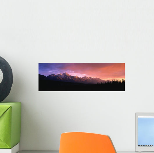 Chugach Mountains At Sunset Near Matanuska Glacier Sc Ak Wall Mural
