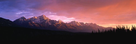 Chugach Mountains At Sunset Near Matanuska Glacier Sc Ak Wall Mural