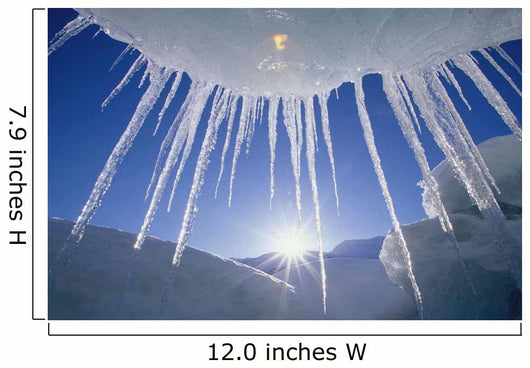 Icicles Hanging From Iceberg On Spencer Lake Kp Alaska Wall Mural