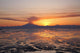 Ash Cloud Rises From Mt Redoubt At Sunset During Low Tide Wall Mural