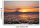 Ash Cloud Rises From Mt Redoubt At Sunset During Low Tide Wall Mural