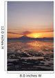 Ash Cloud Rises From Mt Redoubt At Sunset During Low Tide Wall Mural