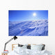 Drifted Snow In Kenai Mtn Icefields Kenai Peninsula Ak Winter Scenic Wall Mural