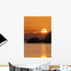 Sunset Over Ak Range & Cook Inlet Turnagain Arm Sc Ak Summer Wall Mural
