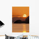 Sunset Over Ak Range & Cook Inlet Turnagain Arm Sc Ak Summer Wall Mural