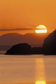 Sunset Over Ak Range & Cook Inlet Turnagain Arm Sc Ak Summer Wall Mural