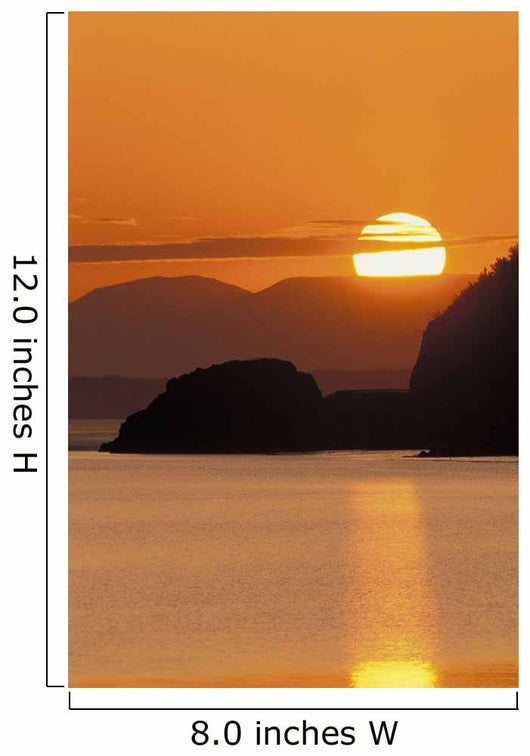 Sunset Over Ak Range & Cook Inlet Turnagain Arm Sc Ak Summer Wall Mural