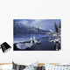 Eagle River In Chugach Sp Sc Alaska Early Winter Wall Mural