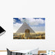 Great Pyramid of Pharaoh Khufu, and the Sphinx. Wall Mural