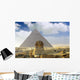 Great Pyramid of Pharaoh Khufu, and the Sphinx. Wall Mural